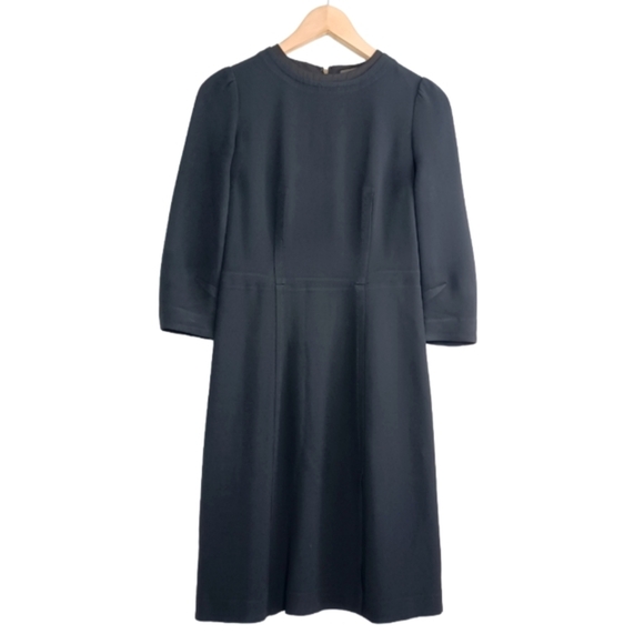 Authentic Louis Vuitton Uniform Goth Office Business Casual A-Line Shift Dress - Picture 1 of 16